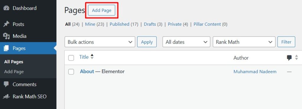What is a Subpage? 2 Screenshot add page