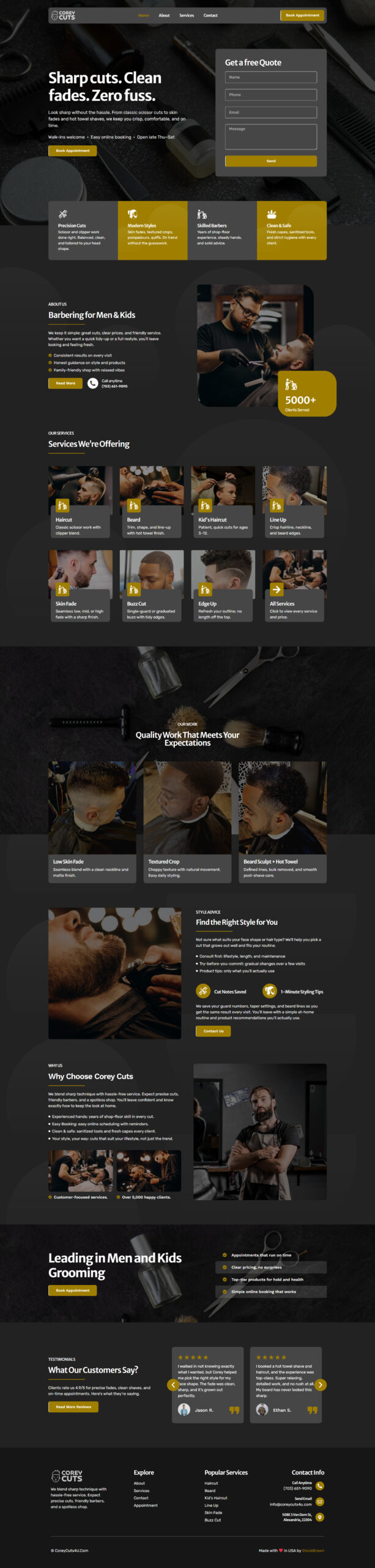 coreycuts homepage scaled
