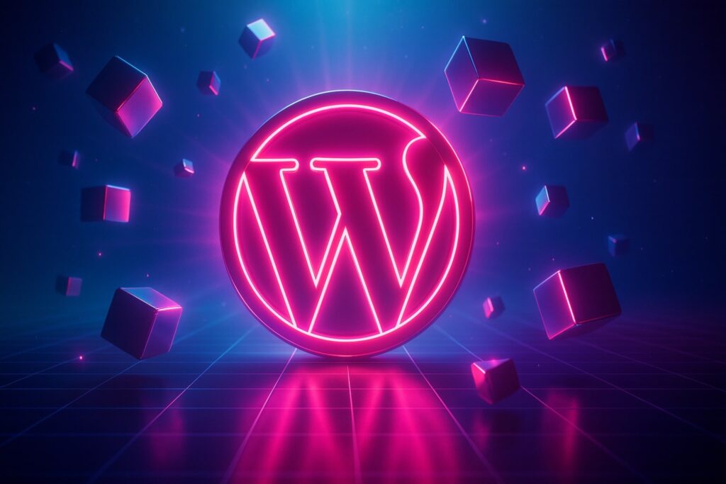 neon wordpress logo